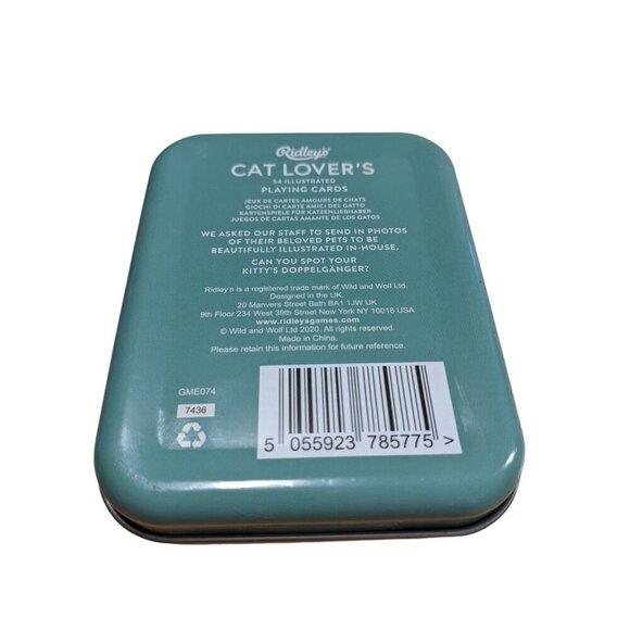 Ridleys Playing Cards Cat Lovers With Case Novelty Kitten Breeds - Picture 3 of 7